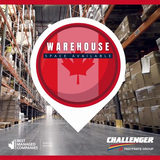 Warehouse Space Now Available in Winnipeg – CentrePort Are you looking to expand your footprint in Western Canada? Challenger, part of the Fastfrate Group, now offers secure, scalable and cost effective warehouse space in Winnipeg’s CentrePort Canada, North America’s largest inland port. • Prime location with highway and rail access • Flexible, cost-effective storage & distribution • Backed by a trusted national transportation network Put your business at the centre of Canadian logistics. Secure