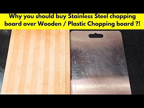 Why you should buy Stainless steel cutting board vs Wooden chopping board Review | Kitchen Must have