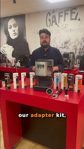 Gaggia Classic can brew in four ways. Here, we show you how to brew with capsules, ESE and Ground