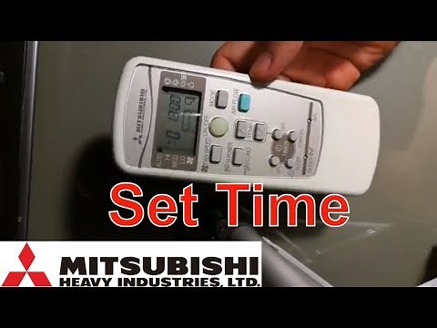 How to Set Time in MHI Remote Control | Mitsubishi Heavy Industries Air Conditioner
