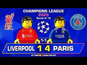 Liverpool vs PSG 1-4 (0-1) Champions League 2025 Goals Highlights lego