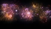 Animated Fireworks. Loop/Cycle. HDTV