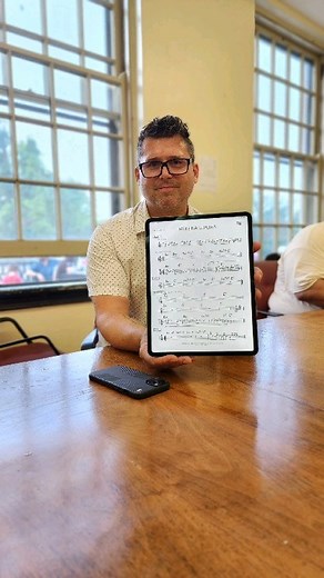 @ericjacobsonjazztrumpet, a 21st century musician with music on the IPad Paper. We can't wait to hear those notes up next at the Chicago Latin Jazz Festival in Humboldt Park Fieldhouse with De La Buena and their tribute to Cecilio Negron, Jr. #JazzInChicago #JazzCity2023 #CLJF23 #latinjazz @chicagoparks | Jazz Institute of Chicago