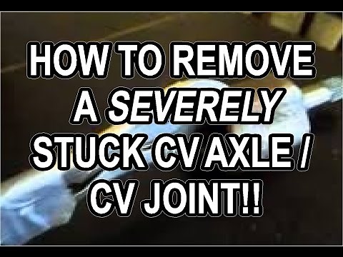 HOW TO REMOVE A SEVERELY STUCK CV AXLE / CV JOINT FOR CHEAP | DIY CUSTOM REMOVAL TOOL - WORKS!