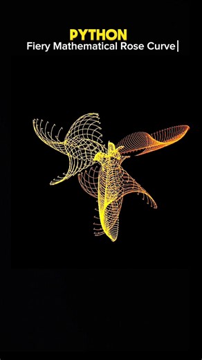 ​I Coded a 3D Abstract Flame in Python! 😱🔥 #shorts #coding