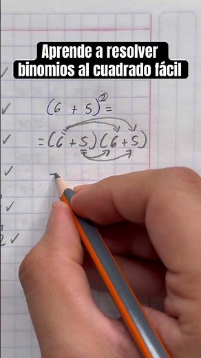 Aprende a resolver binomios al cuadrado fácil❤️✨