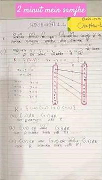 Class 12 Maths Chapter 1.1 | Relation aur Function ka Full Explanation | Ncert Solution in Hindi