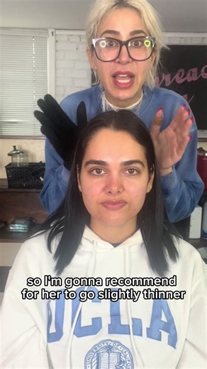 THIN VS SLIGHTLY THINNER!! #threadbar #thethreadbar #fullbrows #eyebrowsonfleek #eyebrowthreading #threading #threadingla #maccosmetics #threadinglosangeles #brows #browgame #makeup #mac #nars #benefit #eyebrowshaping #anastasiabeverlyhills #hair #contour #wax #antiwax #magical #mua #browsla #threadingla #labrows #browsla #browslosangeles #ucla #bruins #usc #muatutorial