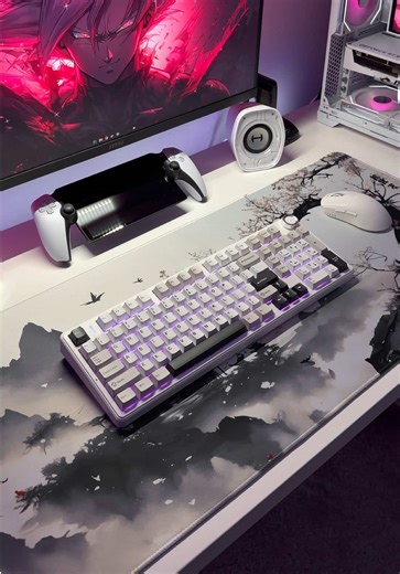 Showcasing the Aula F99 Pro Wireless Gaming Keeb ⌨️ @aula.gear Thank you for sending this to me! Ya know what to do…links available in my bio 🔗 #aula #aulaf99pro #aulakeyboard #gamingsetup #fyp