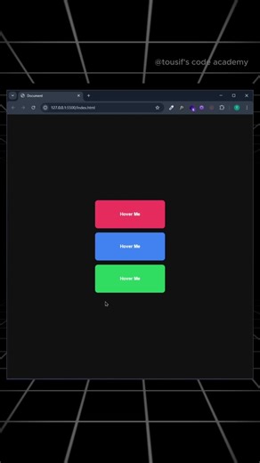 codertips on Instagram: "Advanced CSS Hover Effects for Modern UI #codewithtoushif Learn how to create a beautiful hover effect card using HTML and CSS with scaling and blur animation . . . By @codewithtoushif . . Follow for more @aacoding_tips . #HTML #CSS #HoverEffects #webdesignservices #FrontendDevelopment #CSSAnimation #UITutorial #WebDevelopment #CodingTutorial #LearnWithTousif"