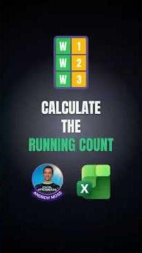 Calculate the running count in Excel #excel #microsoftexcel #exceltips #exceltricks #corporate
