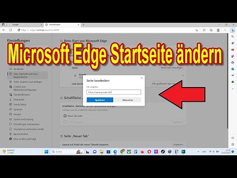 Microsoft Edge Startseite ändern & einstellen Anleitung
