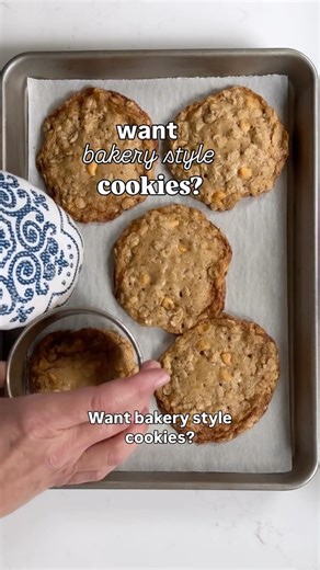 two tips for bakery style cookies