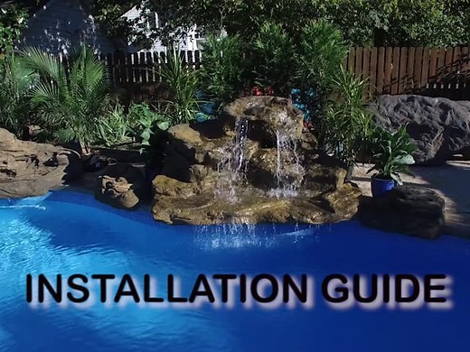 Swimming Pool Waterfall Installation Guide