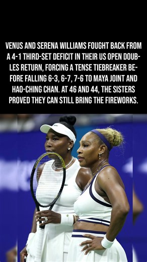Venus & Serena Battle Back From Brink In Epic US Open Doubles Thriller 🎾🔥👑