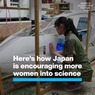 Just 1-in-7 Japanese scientists are women. Learn more about how Japan is encouraging more women into STEM: https://ow.ly/Guwy50Qf6Qh | World Economic Forum