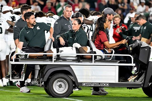 Michigan State LB Wayne Matthews III says he's doing 'a lot better' after he was carted off field vs. USC