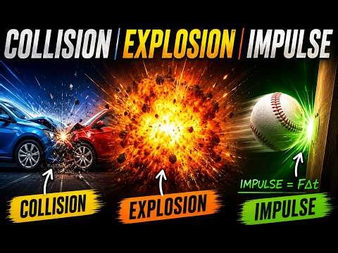 Collision, Explosion & Impulse Explained | Physics Exam Questions and Solutions