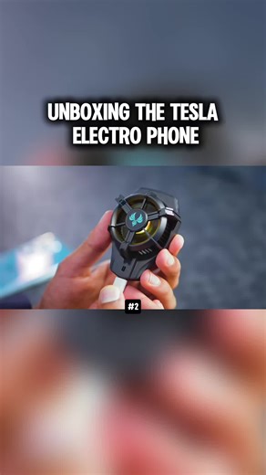 UNBOXING THE TESLA ELECTRO PHONE... #fyp #tesla #phone