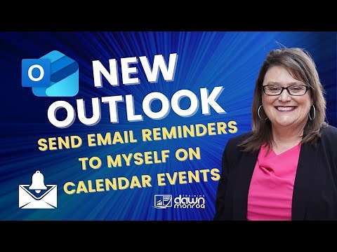 Set Email Reminders on an Event for Myself | Microsoft Outlook NEW
