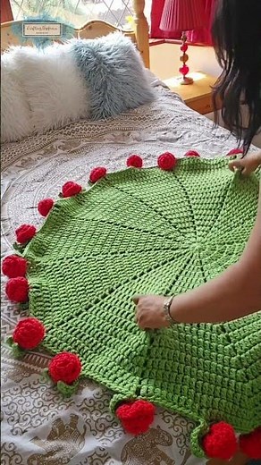 Easy Beginner Rose Bouquet Blanket Free Pattern 👍 #easycrochet