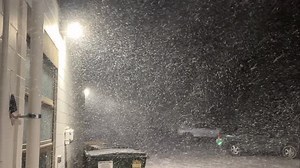 Snow squall moving through Lincoln 9 PM Friday. | Brad Anderson 1011 NOW