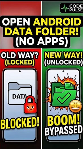 OPEN ANDROID DATA FOLDER!🚀 #codepulse #tech #android