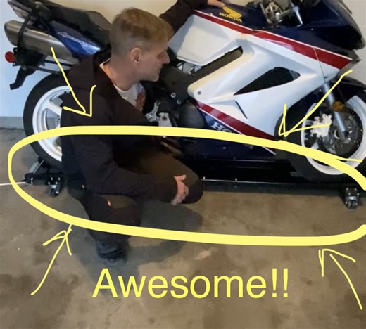 Watch This motorcycle dolly is hugely handy in the garage!! on Amazon Live