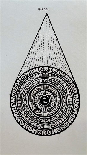 Circle Mandala Art⚫♦️💬✨Jyoti Arts#satisfying#trending#ytshort#drawing#panting#mandalaart#art#diy