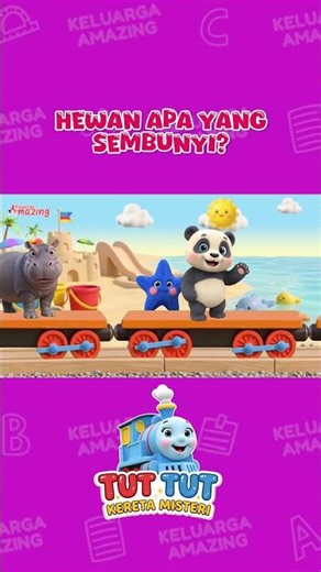 Tut Tut Mystery Train 🚂 Guess the Animal for Preschool and Kindergarten | Where's the Starfish? 🌊...