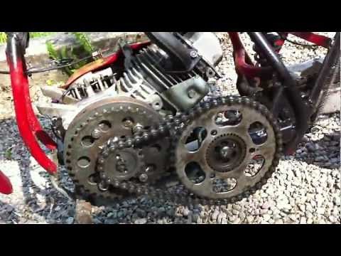 Homemade chopper with 5,5hp Honda GX160 engine
