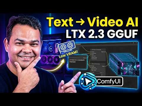 LTX 2.3 ComfyUI GGUF - Run on Low VRAM, Text to Video Test