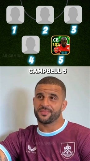 Kyle Walker pick his top 5 players ⚡#efootball #pes | AR Gaming