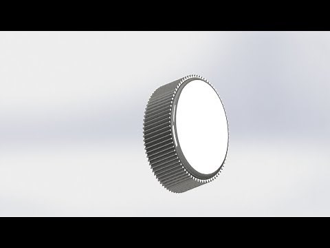 How to create straight knurling in solidworks?
