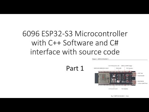 6096 ESP32-S3 Microcontroller with C++ Software and C# interface with source code