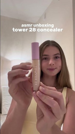 new asmr unboxing tower 28 concealer and sephora beauty blender - mini makeup haul #unboxing #trend