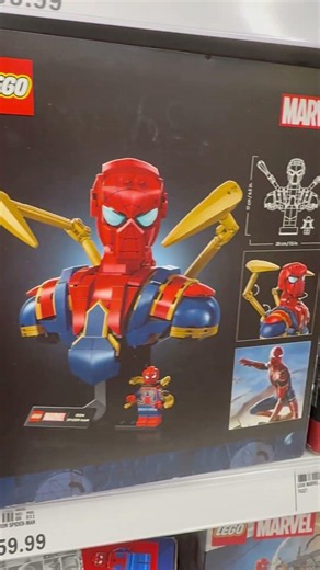 Marvel LEGO sets Collections with mini figures on the toy aisle Avengers Spider-man
