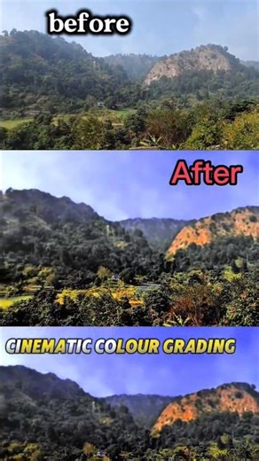 “Normal Footage ➜ Cinematic Look 🔥 | Pro Colour Grading Tutorial #shorts#edit