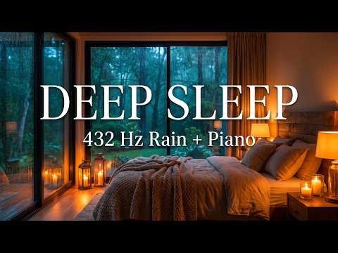 432 Hz Rain Sounds and Soft Piano for Deep Sleep and Peaceful Nights