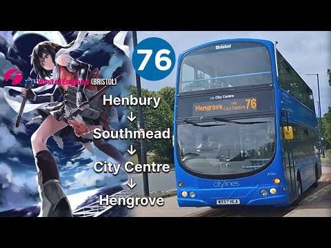[Full Route Visual 快鏡行車] First Bus Bristol route 76 (to Hengrove Deport 往巴士車廠)