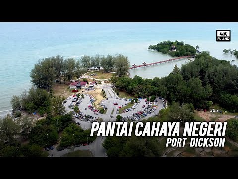 Pantai Cahaya Negeri, Port Dickson, Negeri Sembilan - Port Camping Percuma & Memancing di PD (4k)