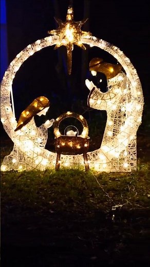 🎵 Away in a Manger🎵, OUTDOOR NATIVITY SCENES, SouthFlorida!, #nativity, #christmas, #merrychristmas