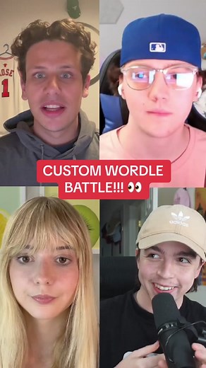 Who can solve MY custom Wordle first?! 👀🔥😱 #wordle #wordletok #collab #customwordle #viral