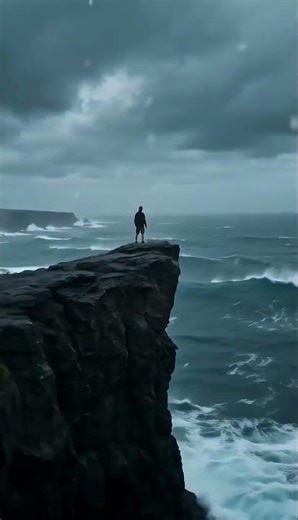 Fearless on the Edge 🌊⚔️ | Man vs the Storm