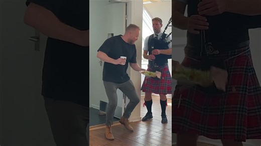 Have You Seen This? The ole bagpipes in the office prank