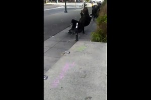 #burienman At the bus stop by the library. | The Burien Voice