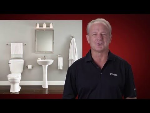Installing a Pfister Faucet Tissue Paper Holder with the Clicklock Mounting System
