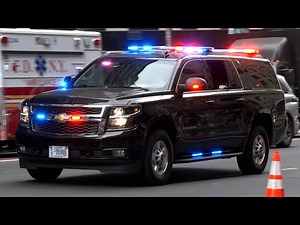 VIP motorcades and emergency vehicles fight New York traffic during United Nations events 🚓