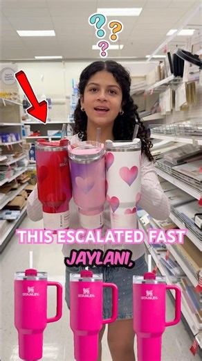 She grabbed ALL the Stanleys 😳 #shorts #shopping #stanleycup