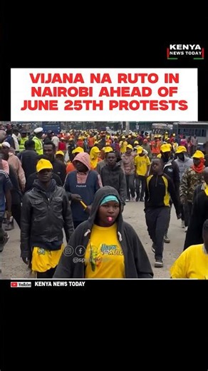 Vijana na ruto in nairobi ahead of june 25th protests #june25th #maandamano #maandamanotoday